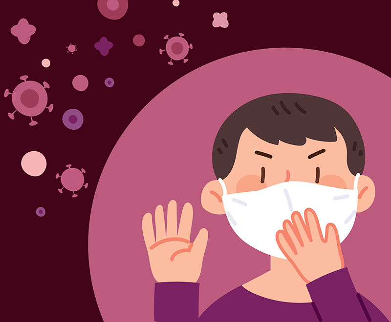 Everyone is wearing masks